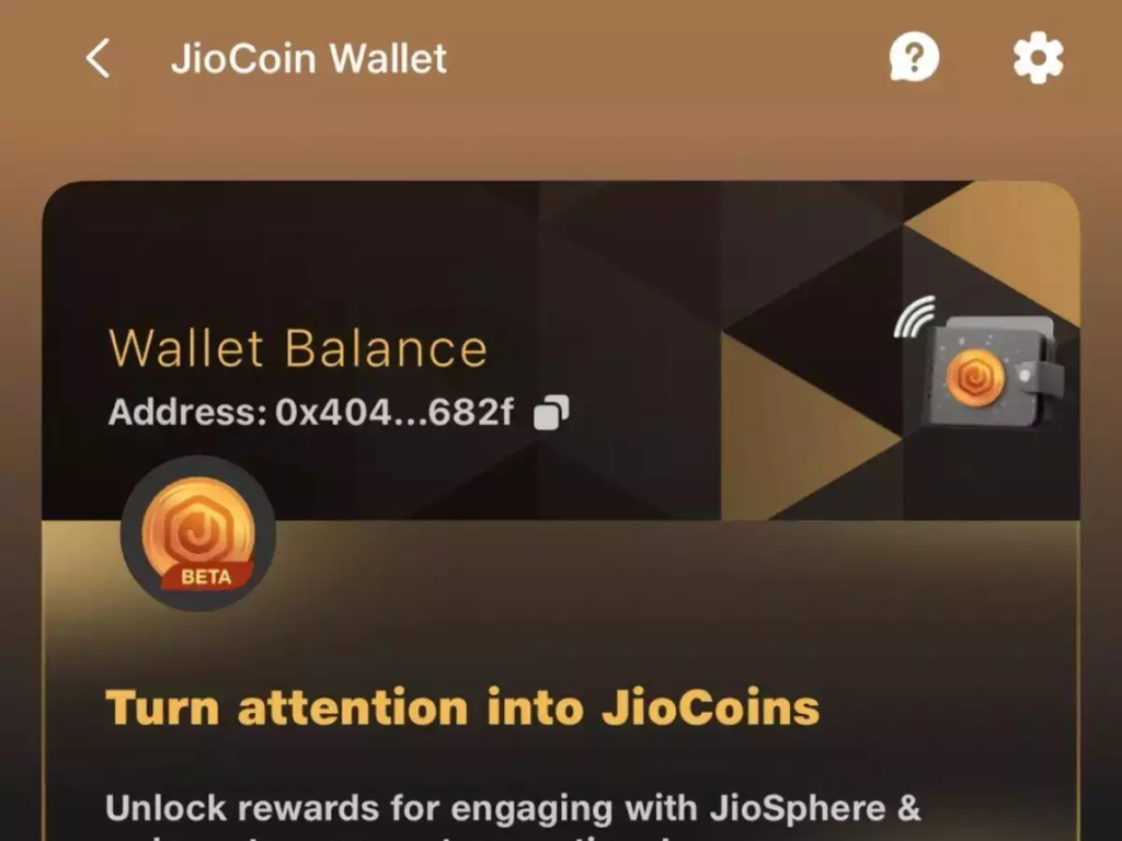 JioCoin wallet